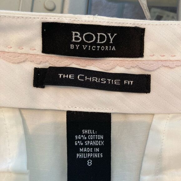 Body By Victoria NWOT Christie Fit Cream high waist wider leg trousers - Picture 10 of 11